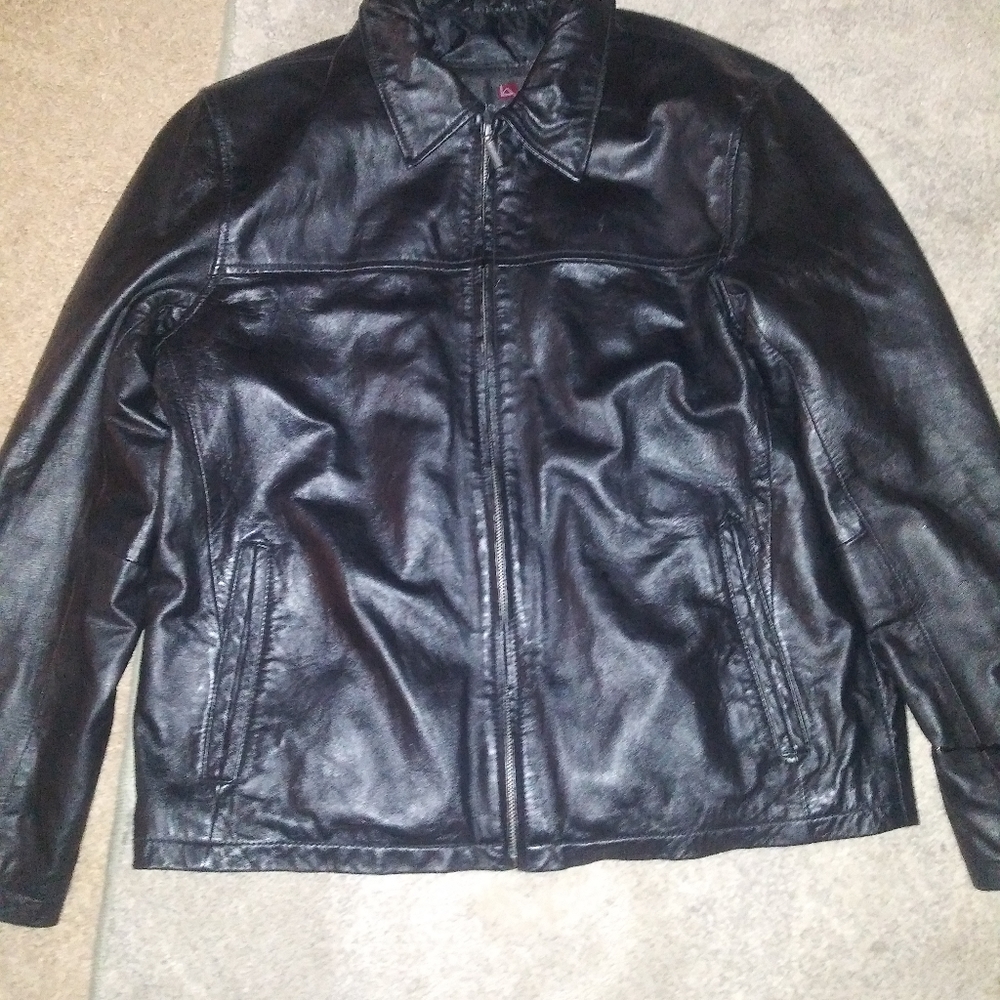 Luis Amber Barcelona leather jacket